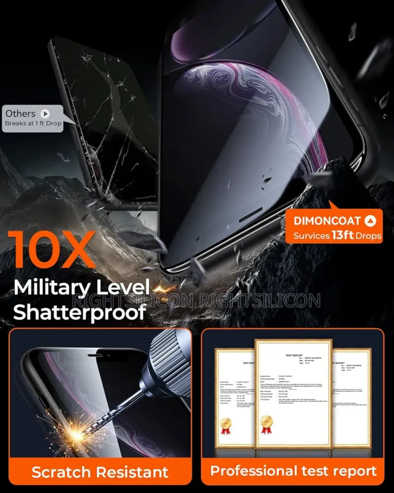 Usa Dimoncoat1pack Screen Protector Compatible For iPhone11