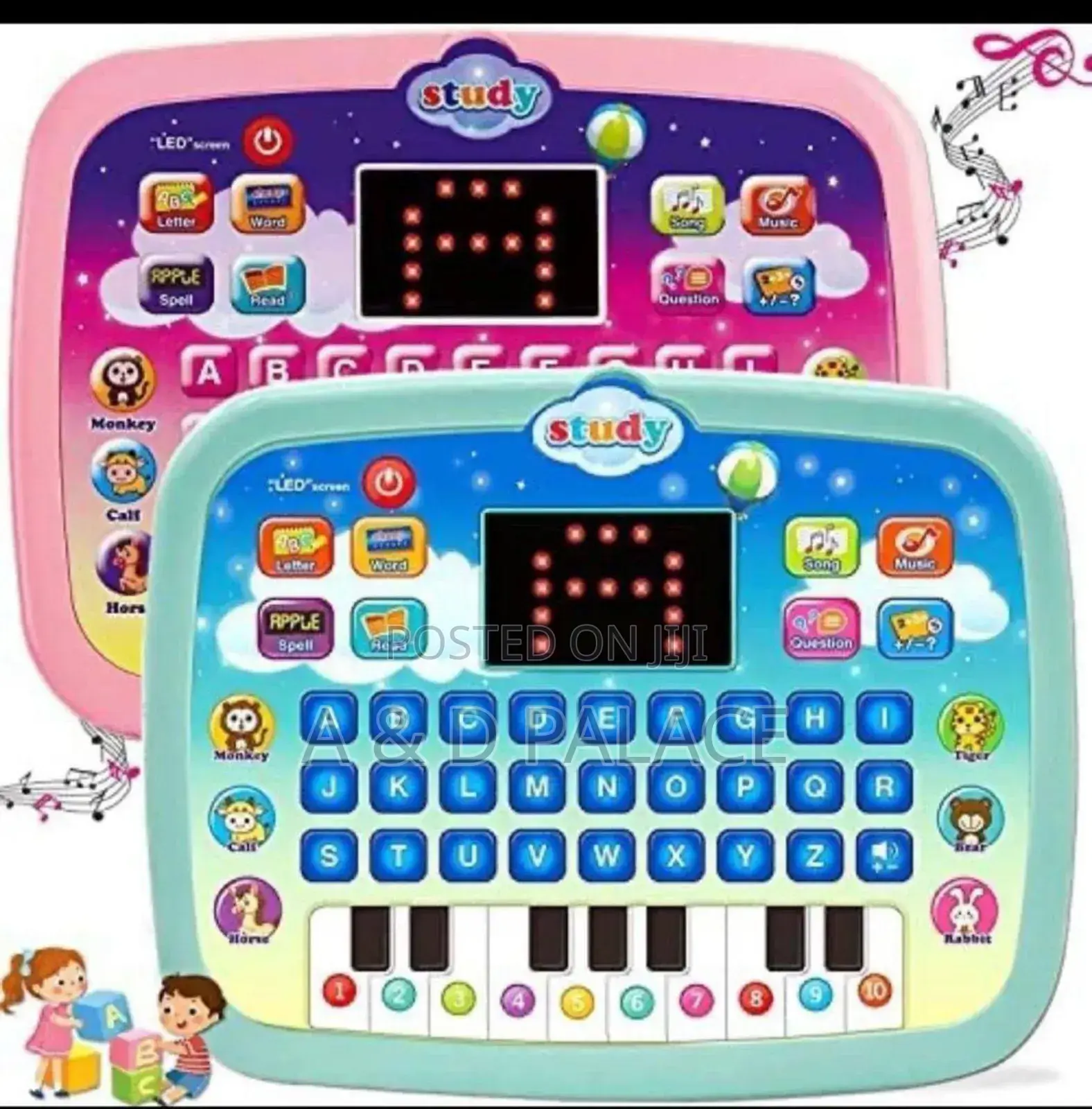 Educational Kids Learning iPad With Display Screen Ledlight
