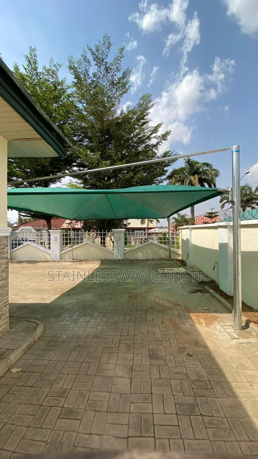 Carport Green for 3  