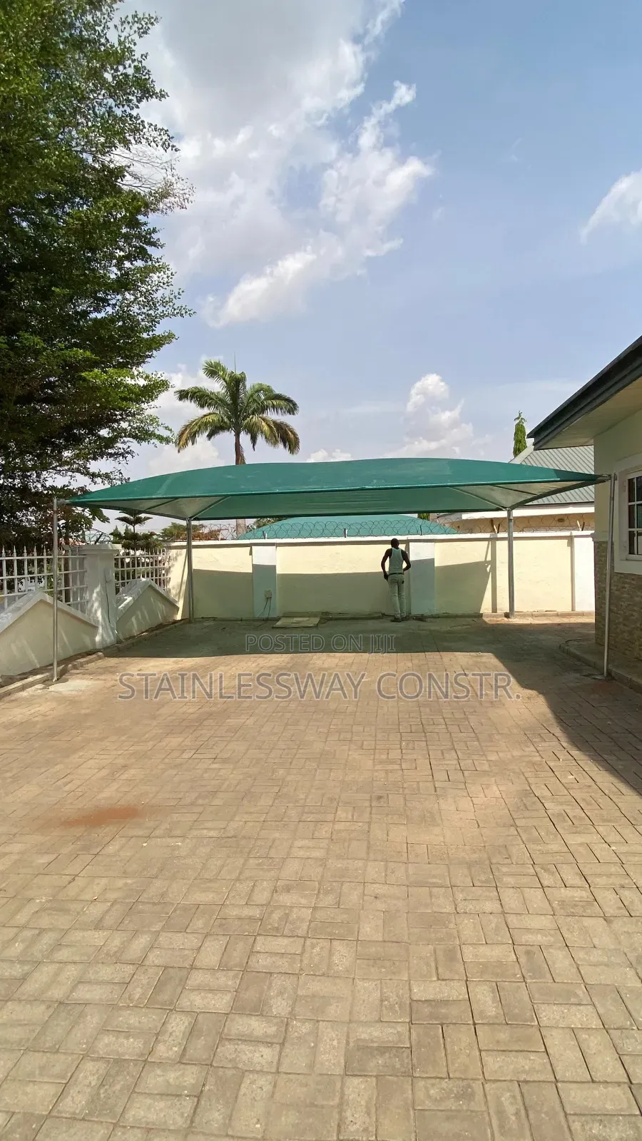 Carport Green for 3  