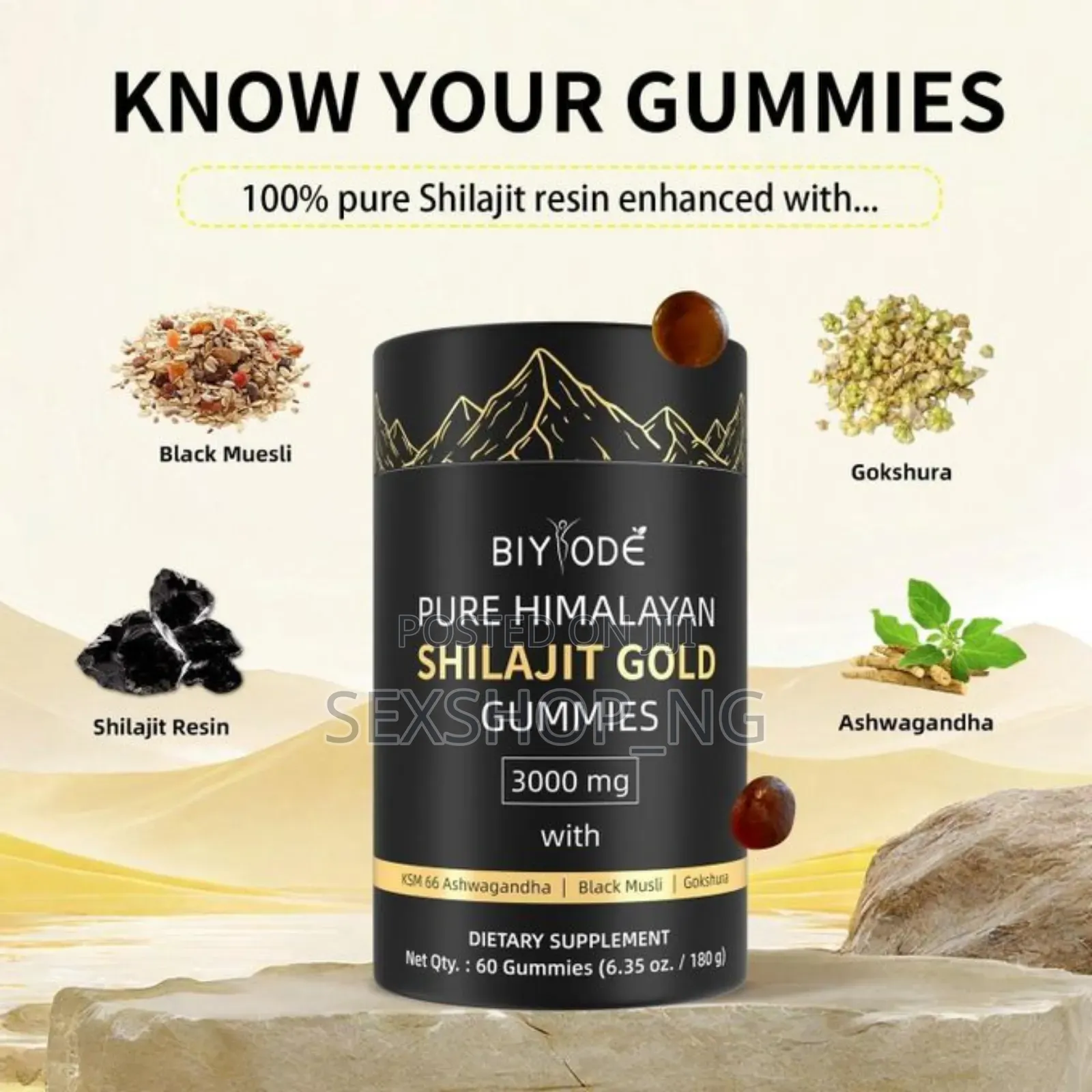 Biyode Shilajit Gold Gummies