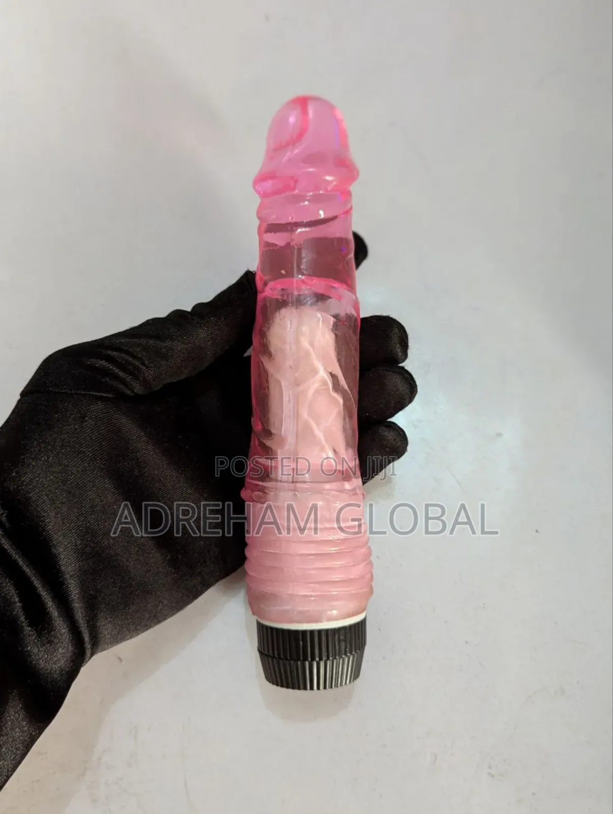 Crystal Dildo Vibrator Pink