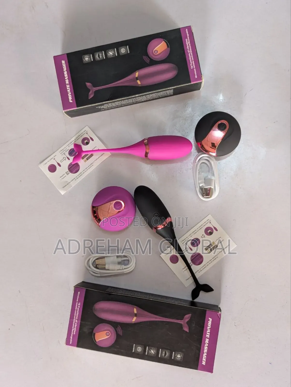Rechargeable Fish Egg Vibrator With Remote -
