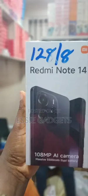 New Xiaomi Redmi Note 14 128 GB Black