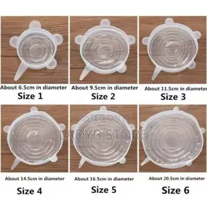 6pcs Silicone Food Cover
