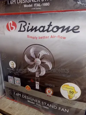 Photo - 18" Binatone Remote Controlled Standing Fan