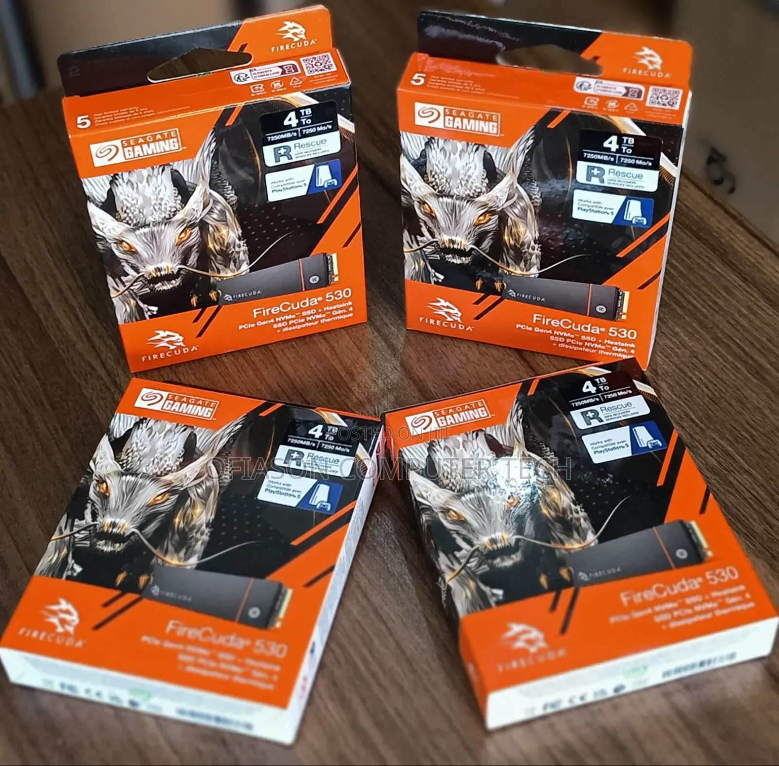 Seagate Firecuda 530 4tb SSD Nvme