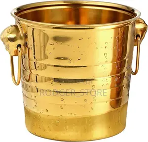 Stainless Steel Gold Wine Bucket 9l