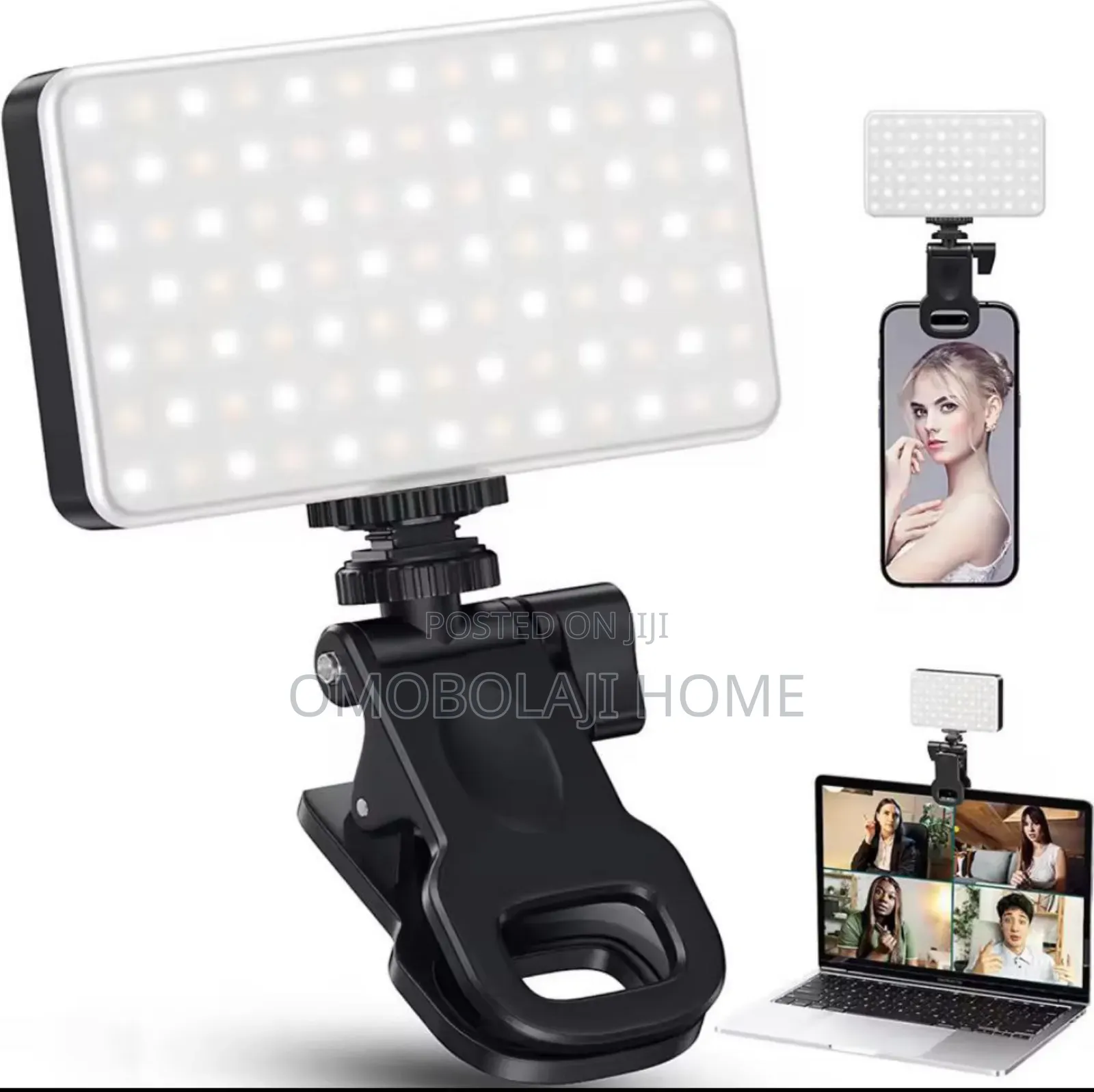 Rechargeable 3 Mode Adjustable Brightness Mini Selfie Light