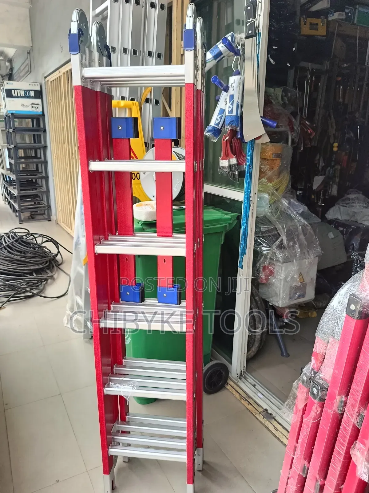 4*6 (24 Steps) Fibreglass Folding/Multi Purpose Ladder