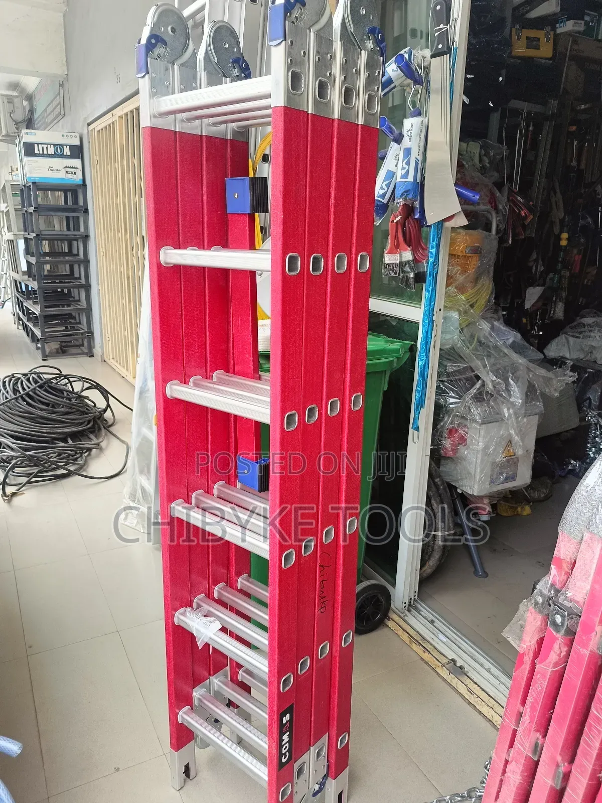 4*6 (24 Steps) Fibreglass Folding/Multi Purpose Ladder