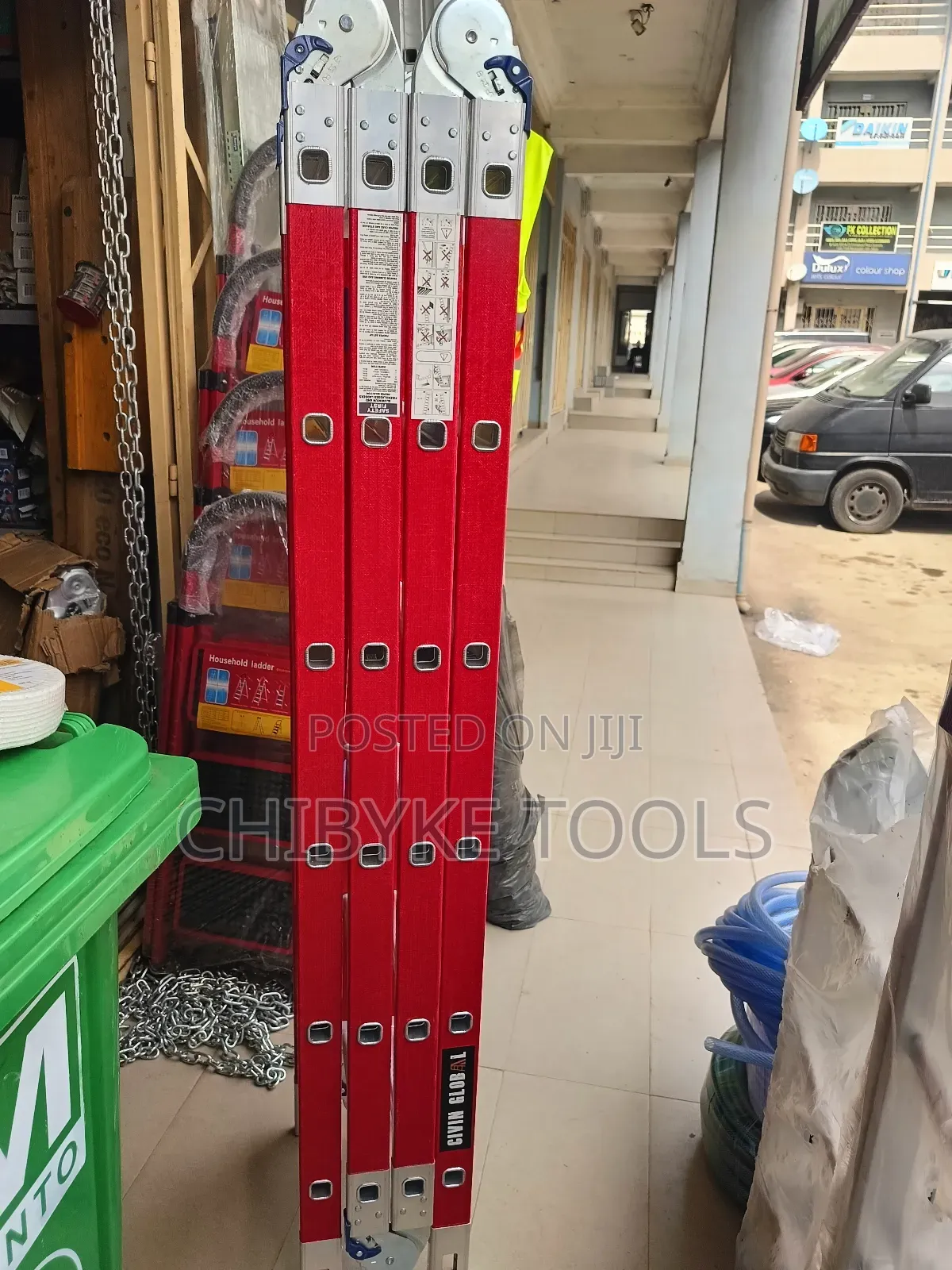 4*6 (24 Steps) Fibreglass Folding/Multi Purpose Ladder