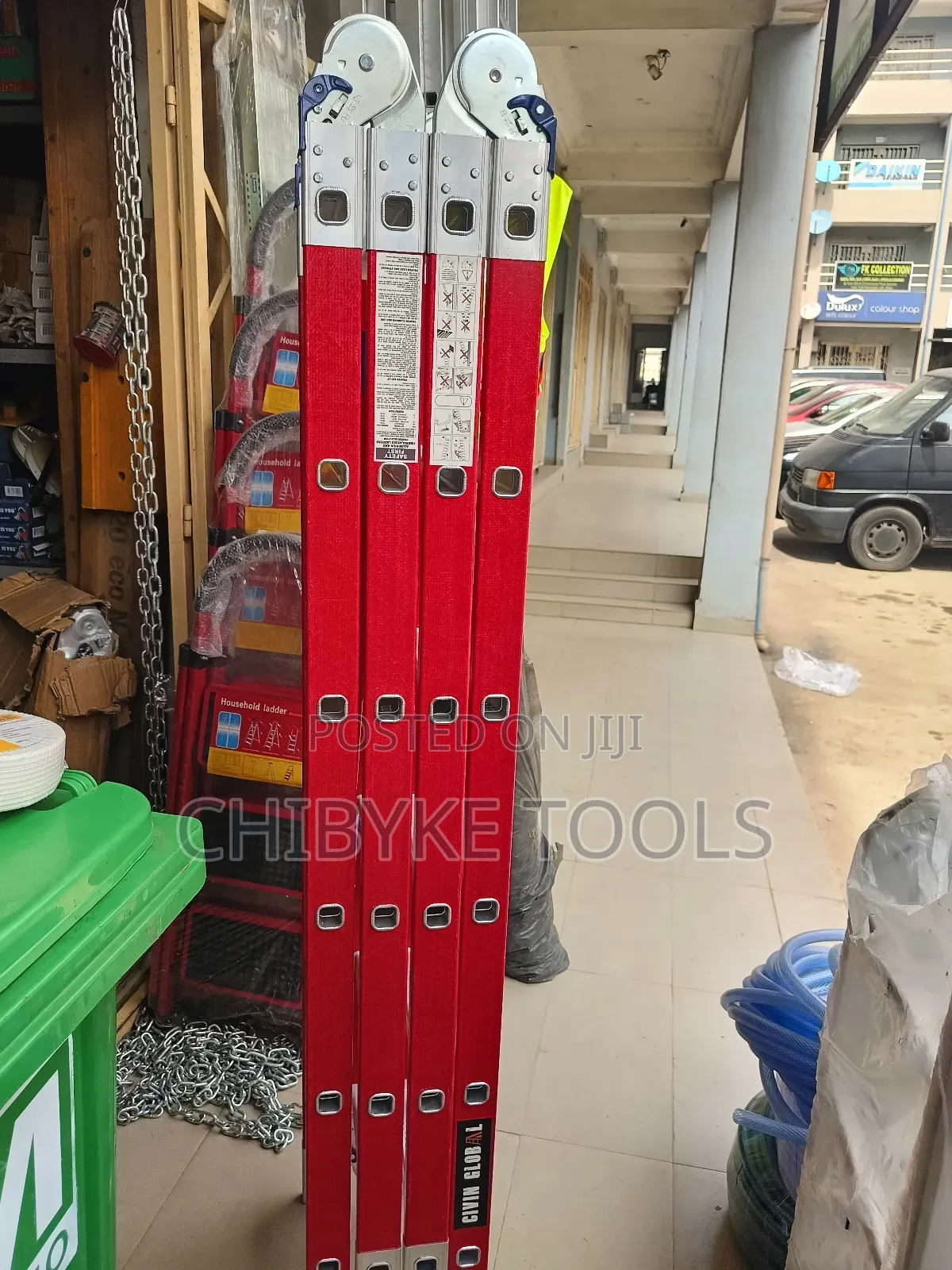 4*6 (24 Steps) Fibreglass Folding/Multi Purpose Ladder