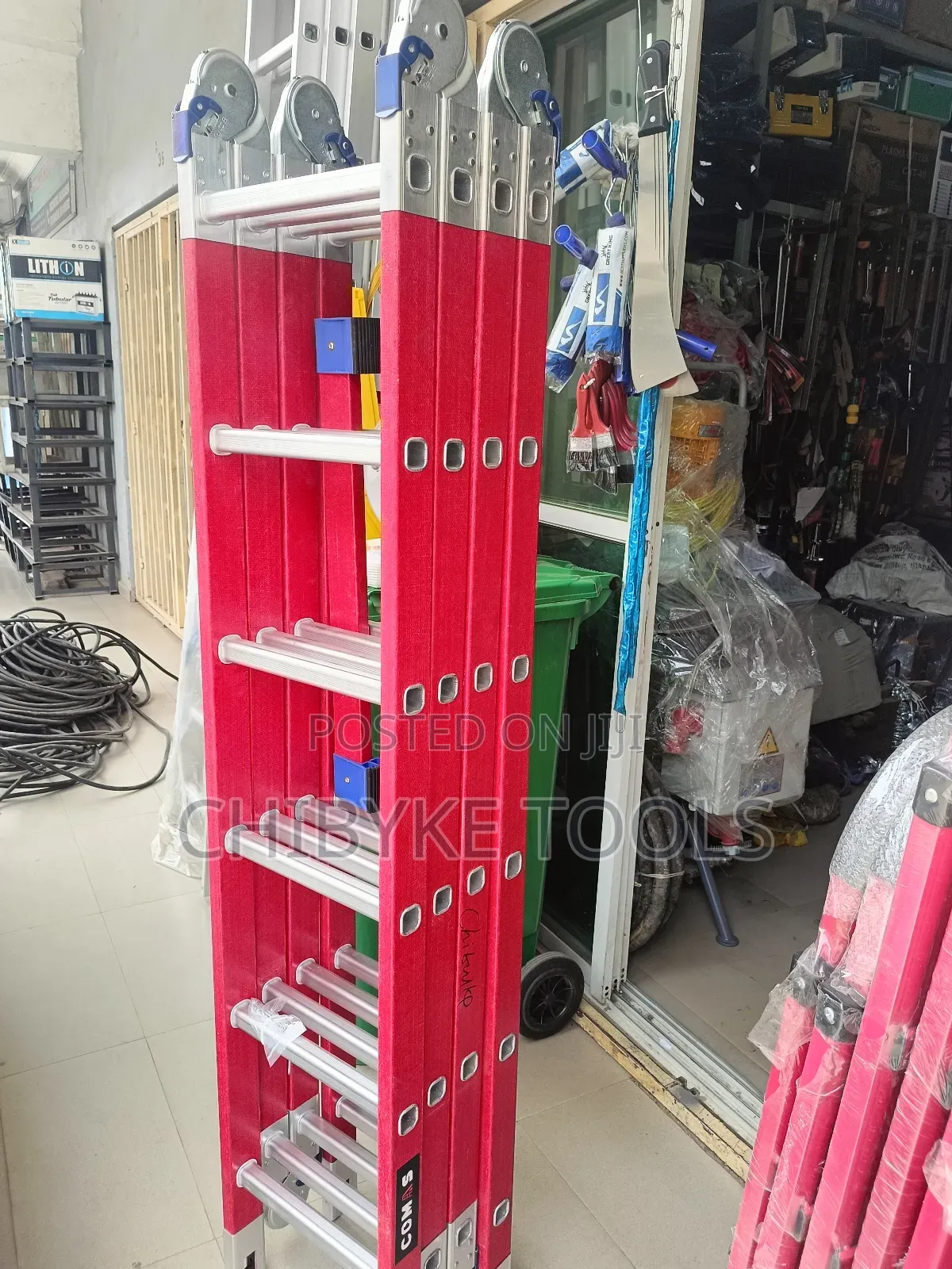 4*6 (24 Steps) Fibreglass Folding/Multi Purpose Ladder