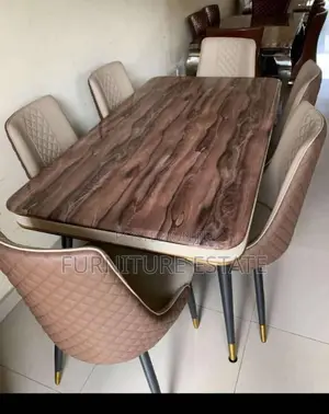 6 Seaters Exclusive Marble Dining Set