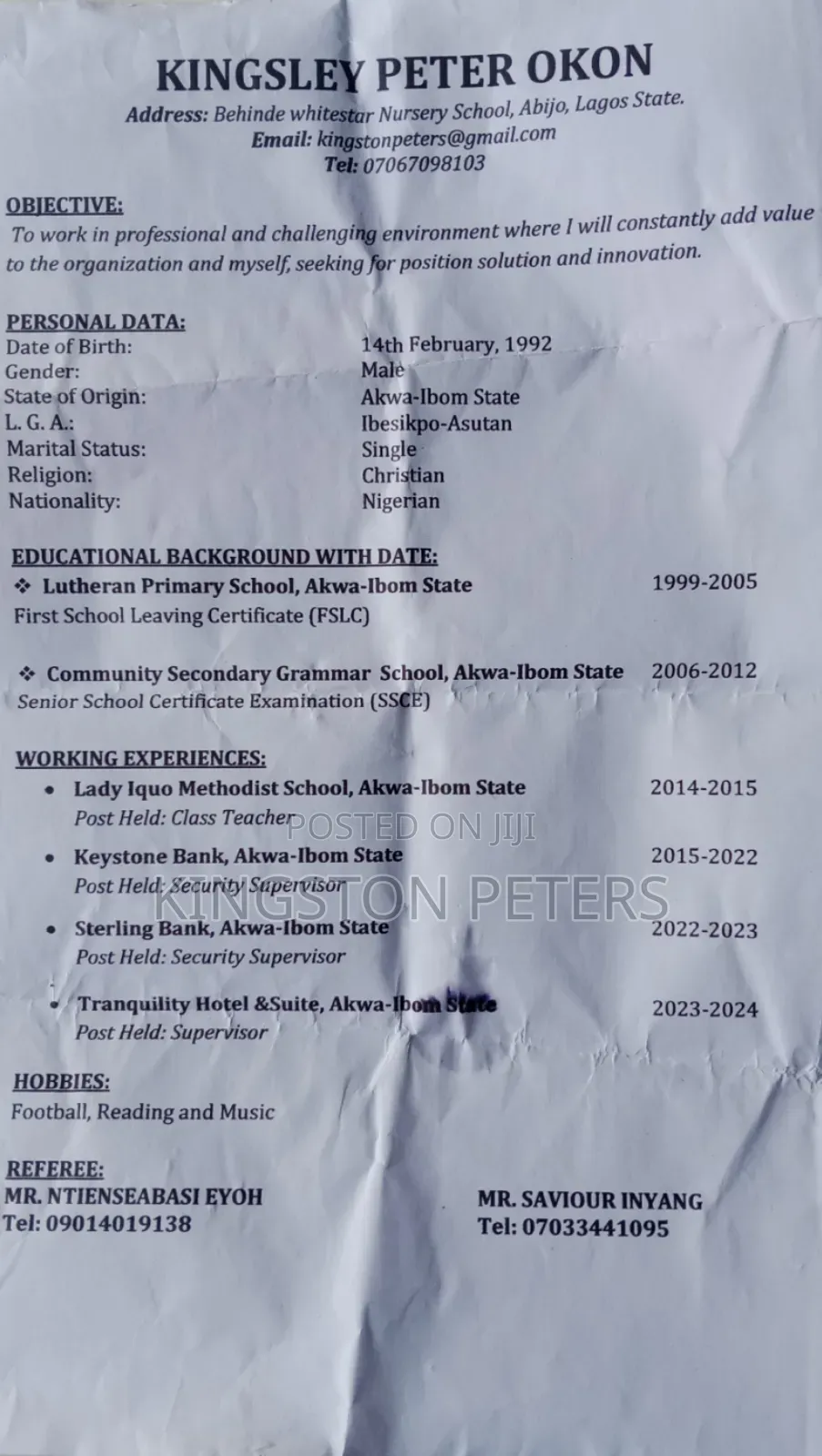 Position of a Teacher