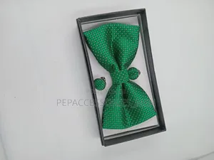 Box Bowtie and Cufflinks