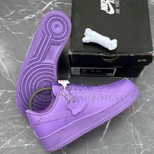 Photo - High Quality Nike Air Force 1 Purple Luxury Sneakers