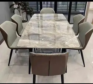 Contemporary 6 Seaters Modern Dining Set