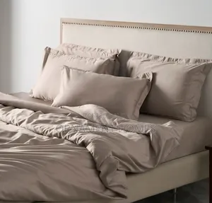 Silk Duvet Bedsheet and Pillowcases(Beige)