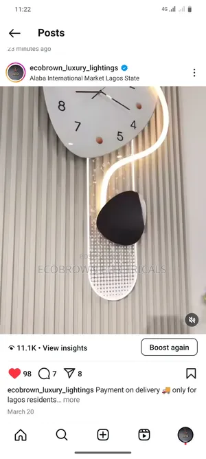 Latest Wall Art With Remote Control Led Lights