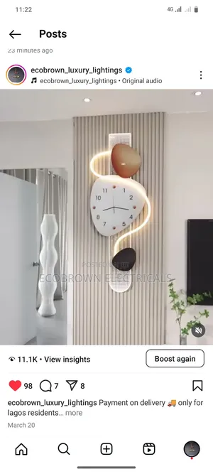 Latest Wall Art With Remote Control Led Lights