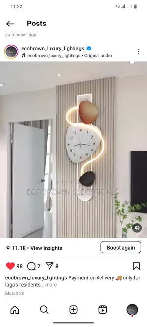 Latest Wall Art With Remote Control Led Lights