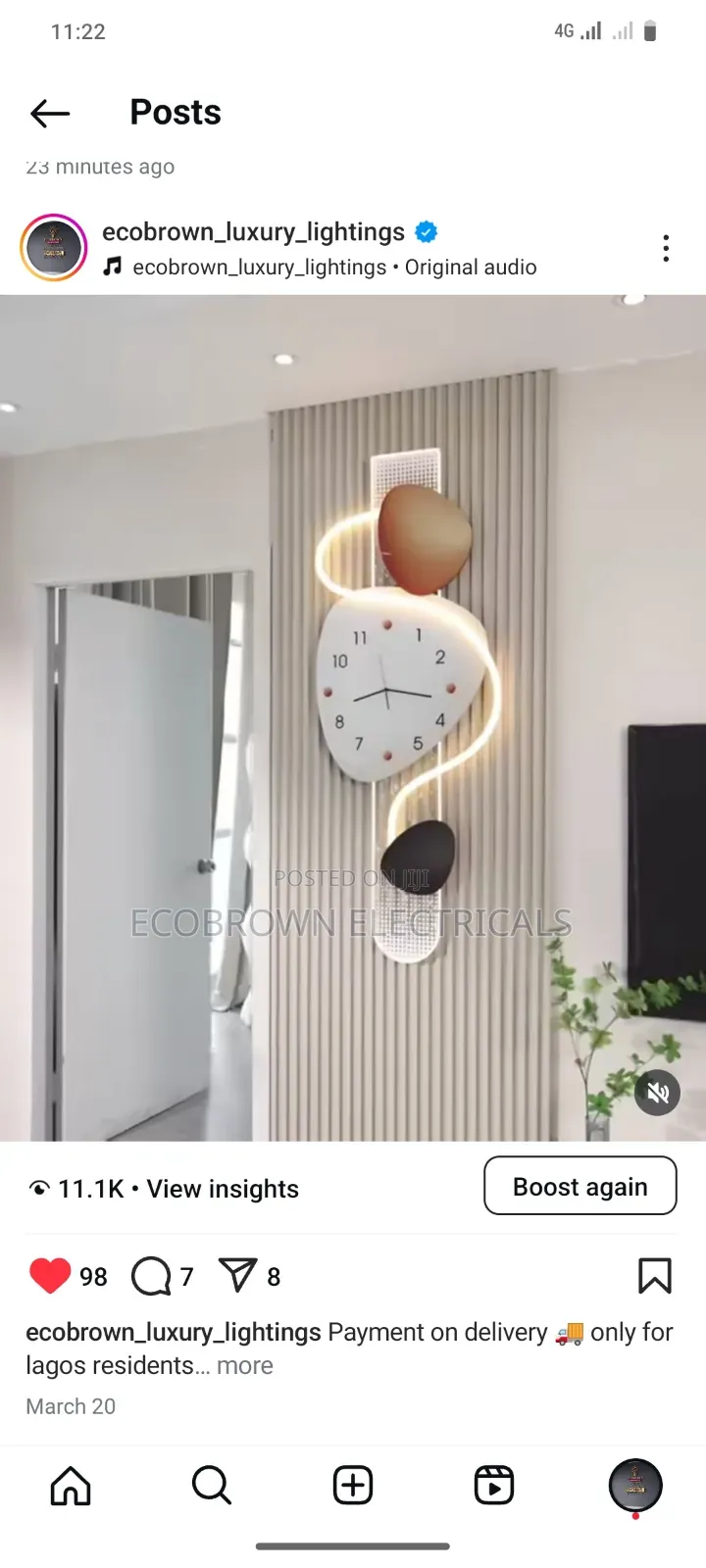 Latest Wall Art With Remote Control Led Lights