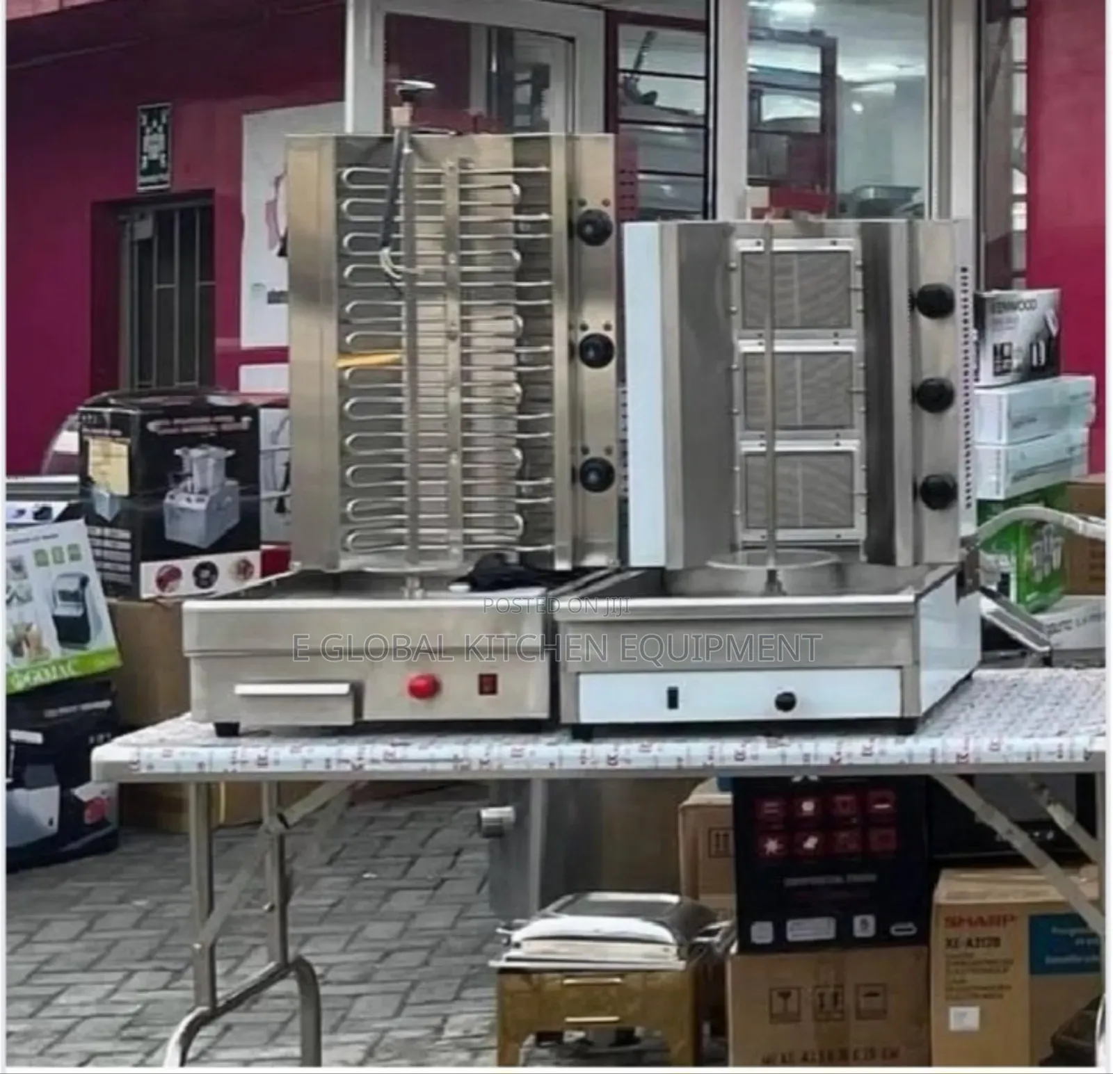 3 Burner Sharwama Machine