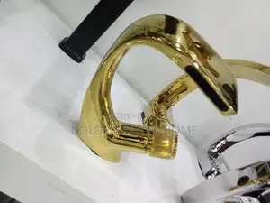 Brass Waterfall Basin Mixer Tap Gold