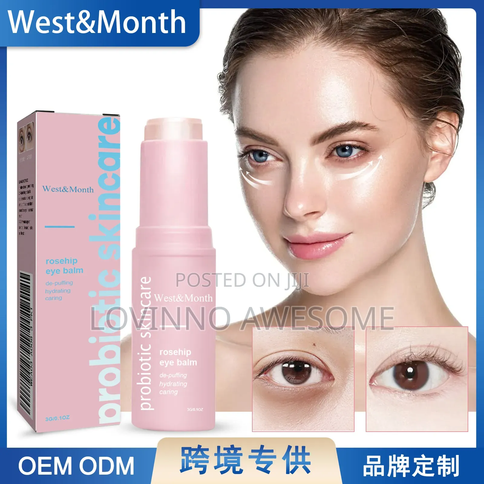 West Month Probiotic Skincare–Diminishing Rose Hip Eye Balm