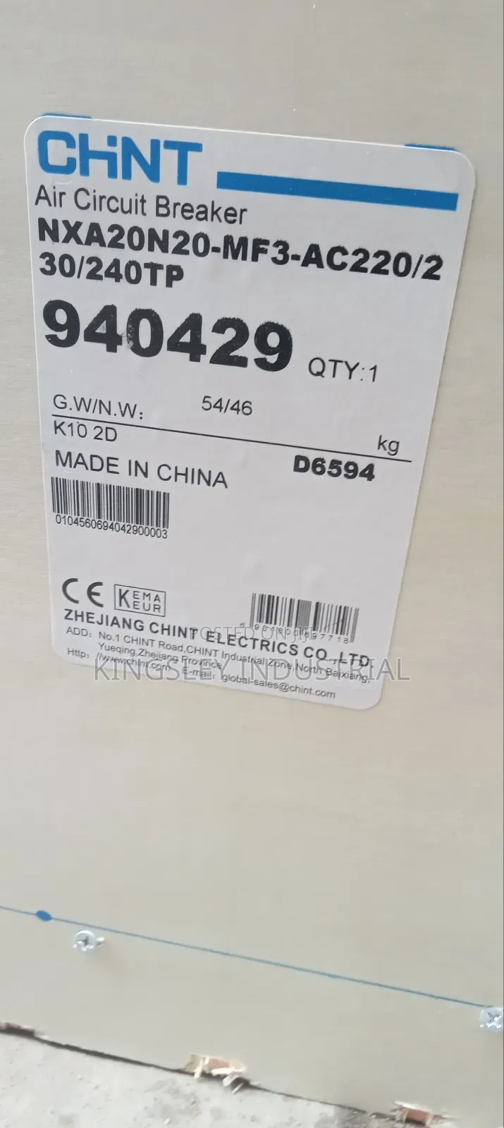 Chint Air Circuit Breaker 2000ampr