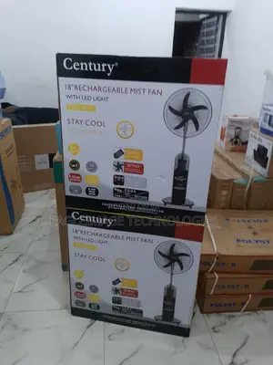 Century 18'' Rechargeable Mist Fan Long Lasting Battery
