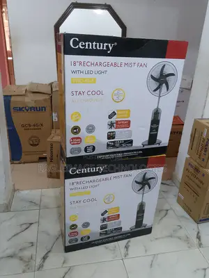 Century Ultra Quiet 18'' Rechargeable Mist Fan