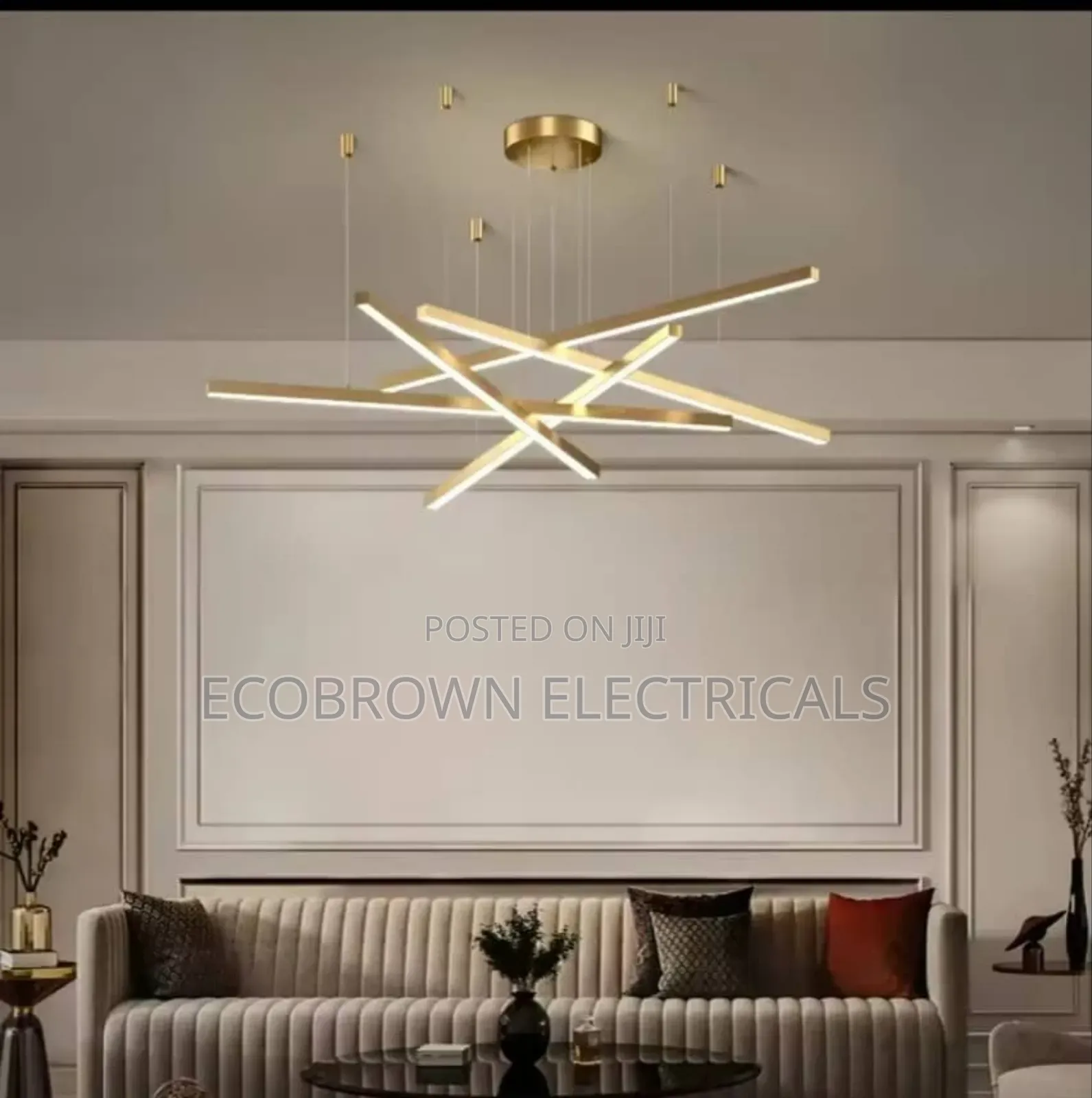 Gold Chandelier Fitting Light