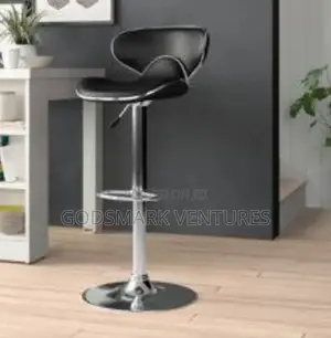 Black Leather Bar Stool
