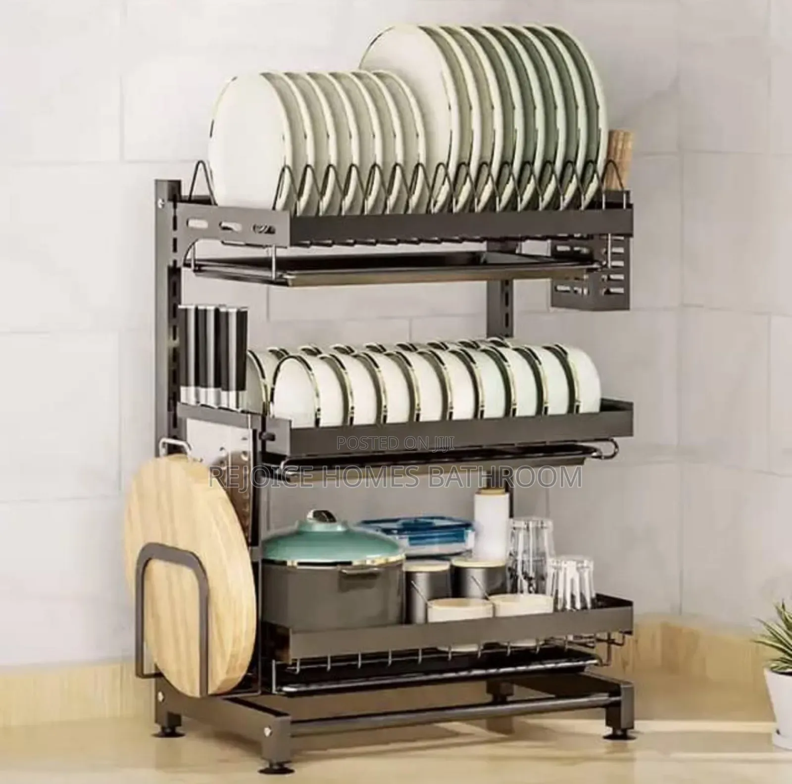 Freestand Executive Plate/Cutlery Rack/ Shelf for Kitchen