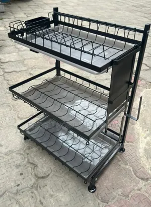 Freestand Executive Plate/Cutlery Rack/ Shelf for Kitchen