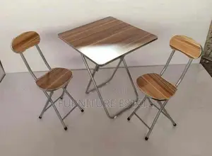 Student Foldable Table With 2 Chairs