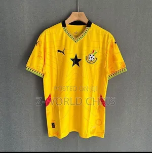 Ghana Official National Team Home Yellow Jersey