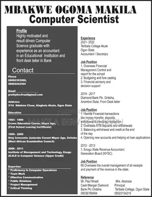 Experienced Hotel Frontdesk Personnel