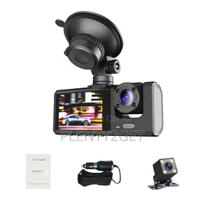 1080p DVR Dash Camera Front Inside Rear Camera Driving