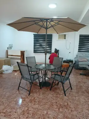 Foldable Chairs and Umbrella Outdoor Set