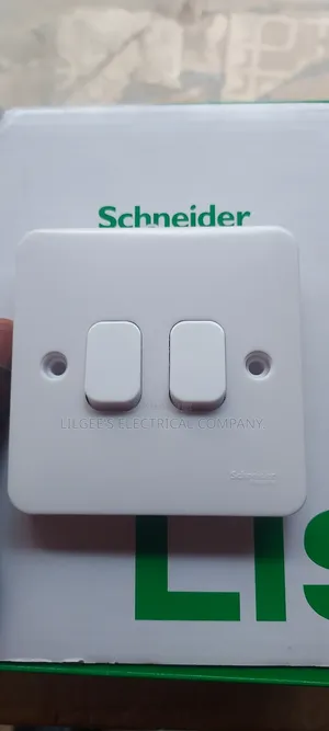 Schneider 2 Gang Switch Lisse Range