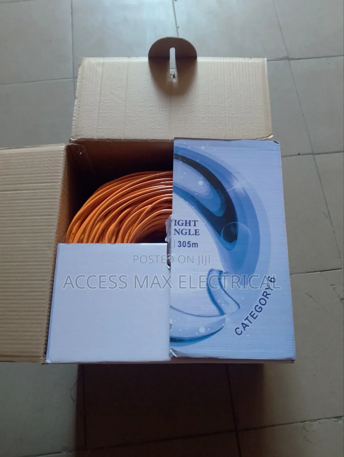 Right Angle Cat6 Cable Orange Cable