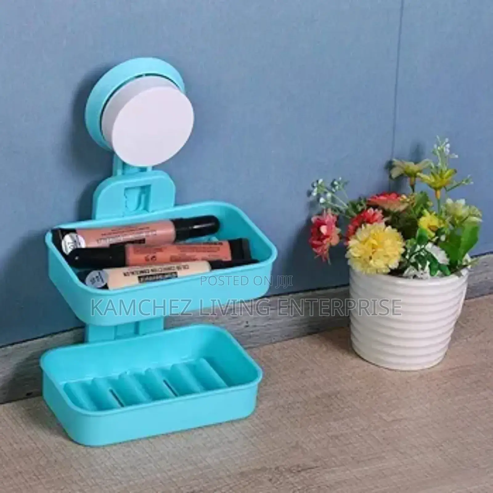Double Layer Plastic Soap Box With Suction Cup – No Drilling