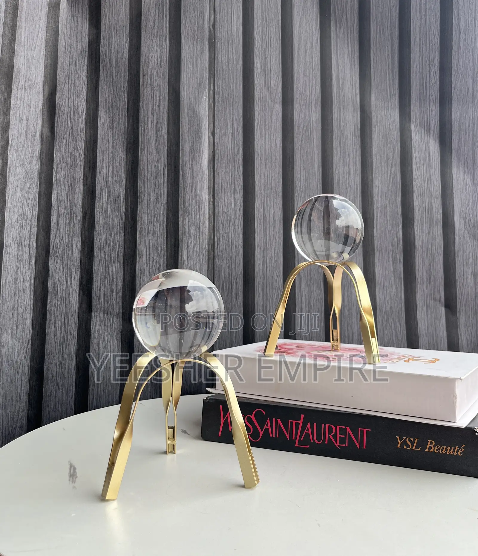 Tripod Figurine With Globe