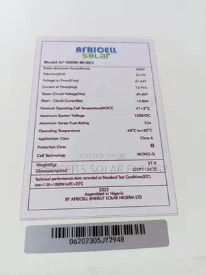 600w Africell Mono Halfcut Panel