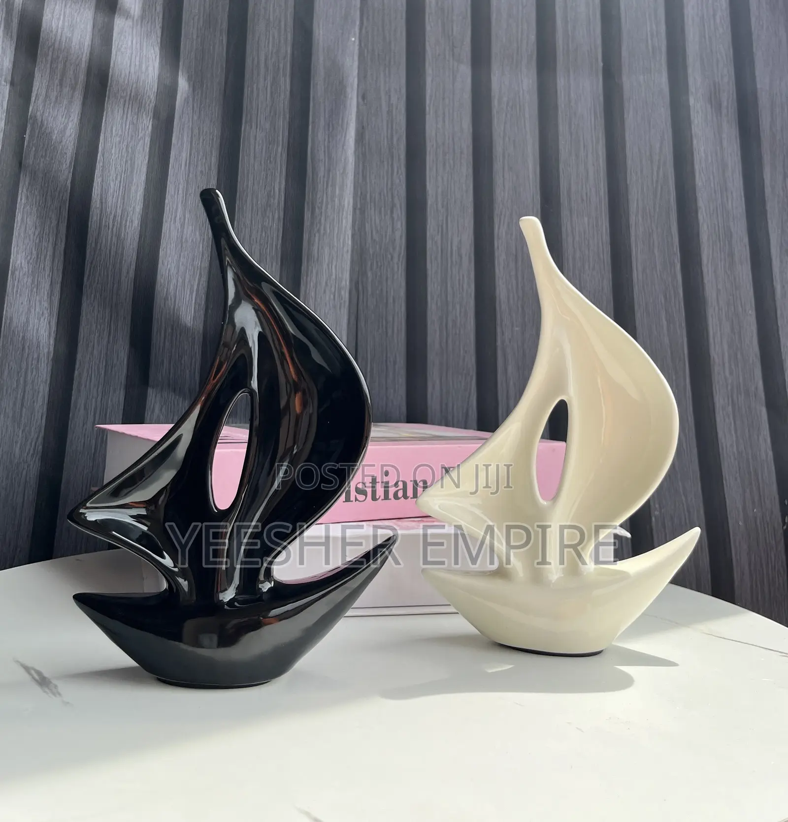 Ceramic Ship Decor