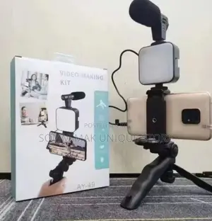 Video Making Vlogging Kits Tripod Holder With Microphone +